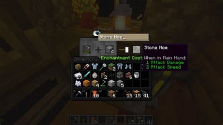 Minecraft repairing Enchanted items