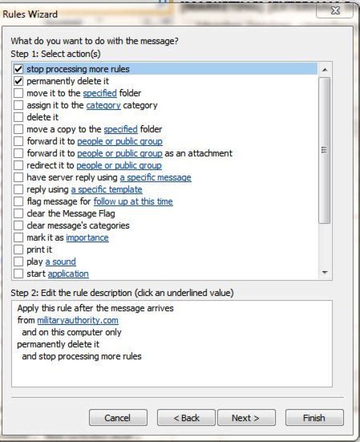 Outlook 2010 - All rules have "and stop processing more rules" and can't turn off