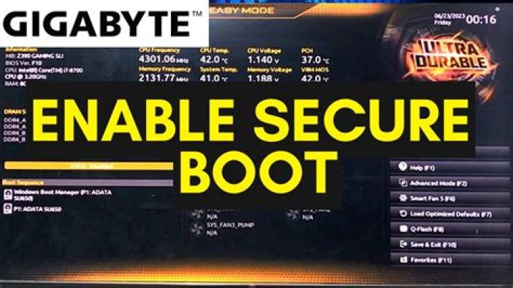 PC won't boot when having the GPU connected after enabling Secure Boot