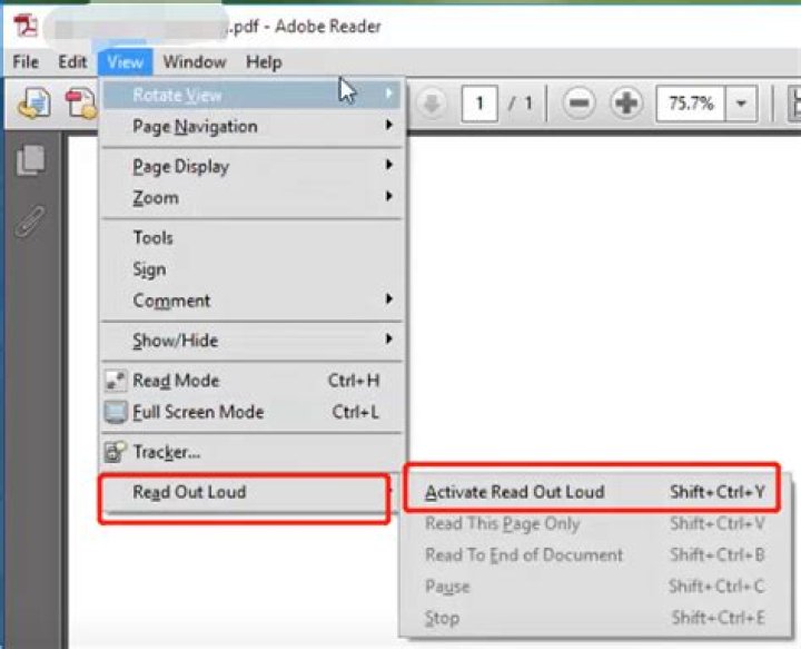 PDF reader that can read out loud