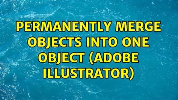 Permanently merge objects into one object (Adobe Illustrator)