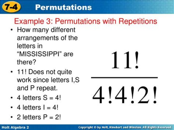 Permutations with duplicates