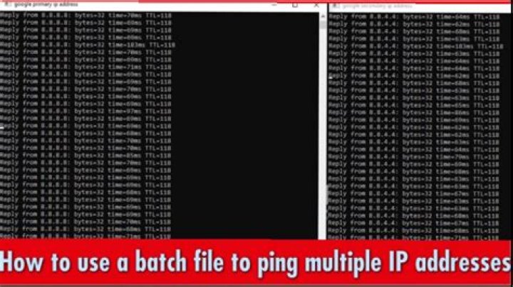 ping multiple IP's using bash?
