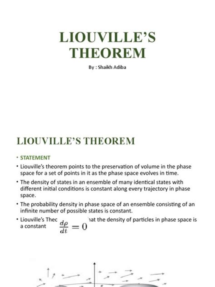 Proof of the Extended Liouville's Theorem