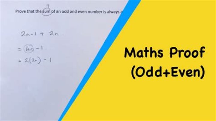 Proof that odd + odd = even