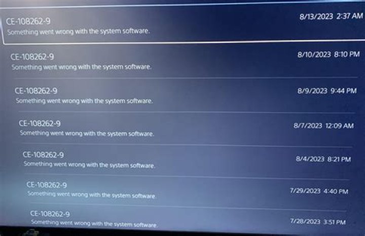 Ps4 strange behavior, failure to identify control - error code CE-30993-4