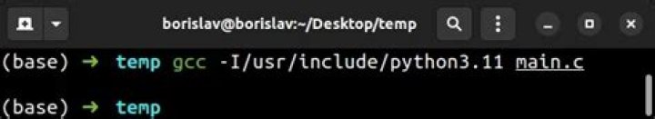 Python.h found by locate but not by GCC
