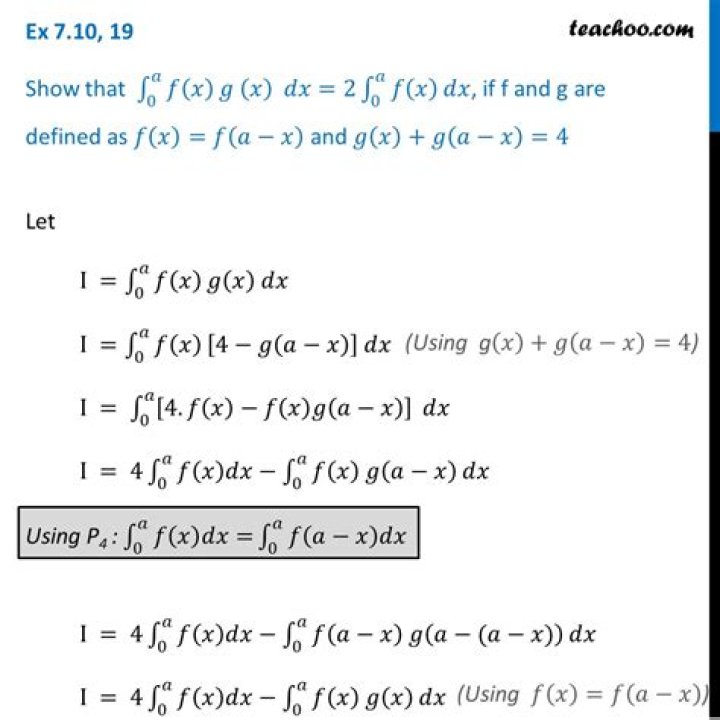 Reasoning behind integrating f(x)/g(x)?