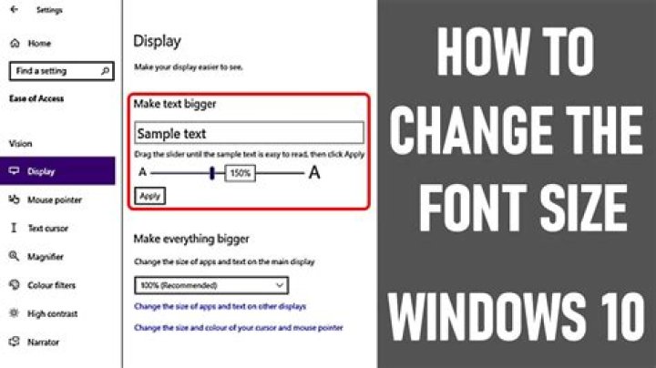 Reduce the font size windows 10 [duplicate]