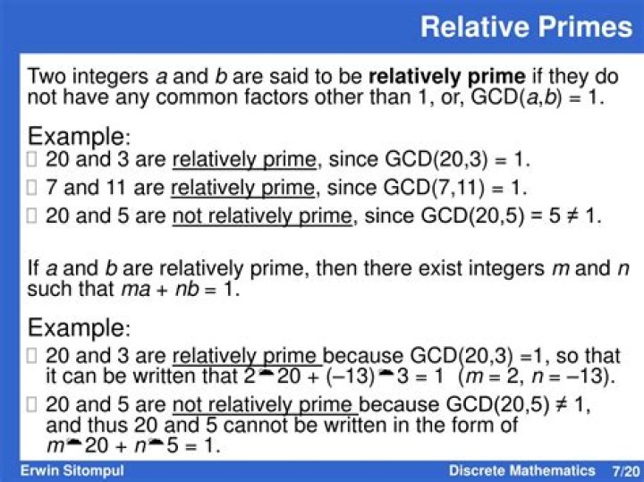 Relative primes