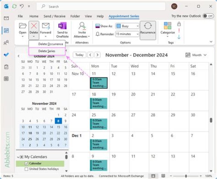 Remove all events from gnome-calendar