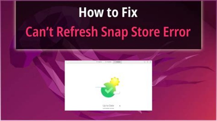 Reset snap refresh time