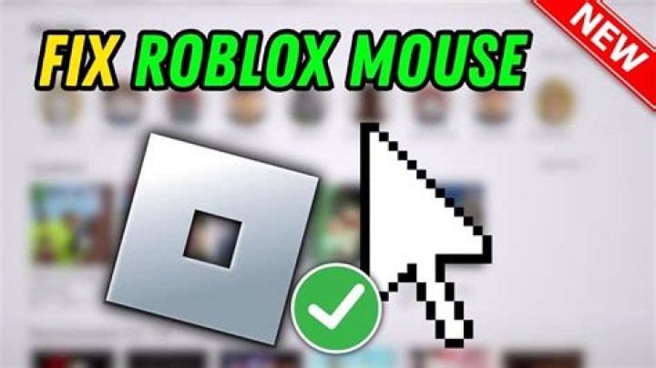 Roblox mouse not working
