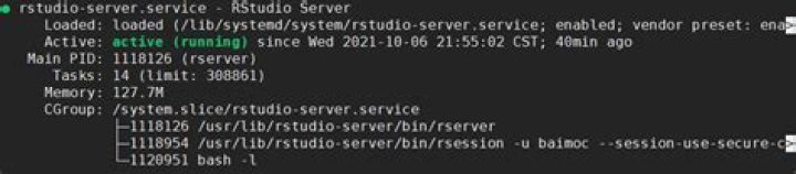 Rstudio server : [rserver] ERROR system error 2
