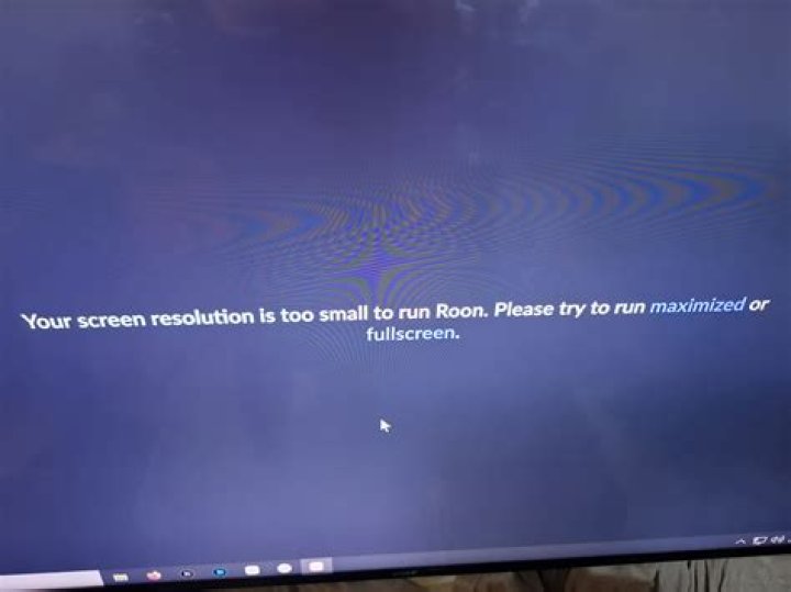 Screen Resolution Too Small