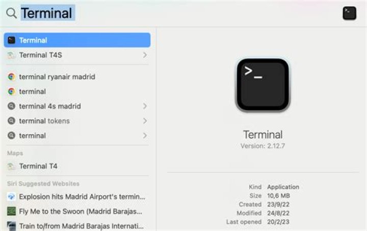 Searching Mac Through Terminal?
