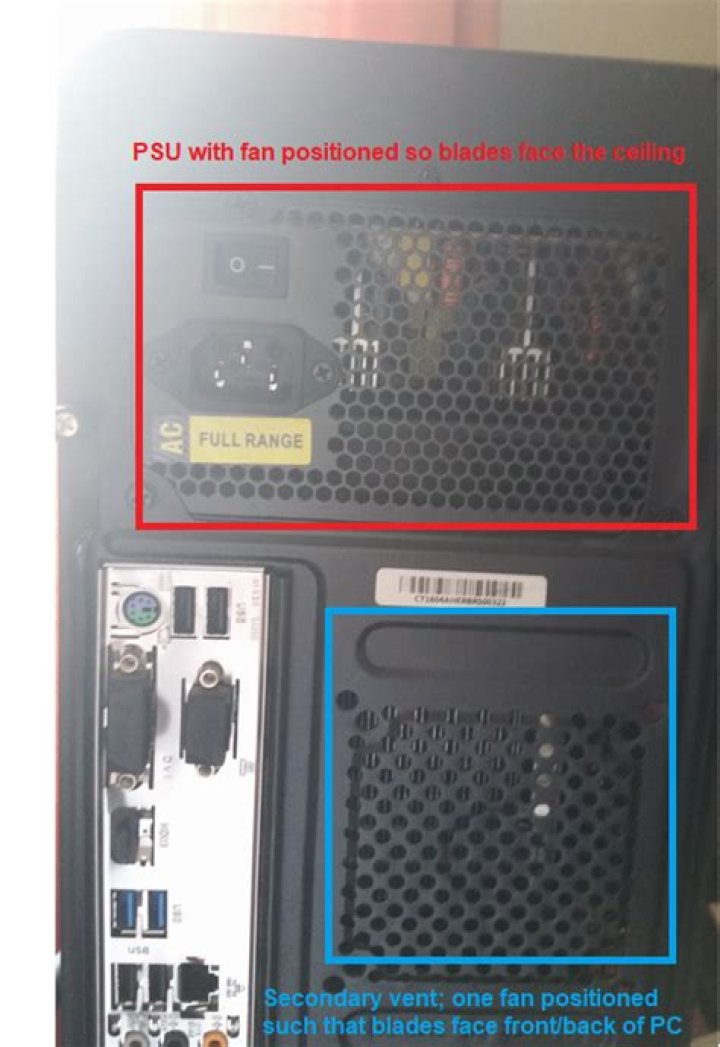 Silencing coil whine (?) by blocking fan vent