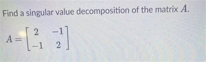 Singular value decomposition of identity matrix