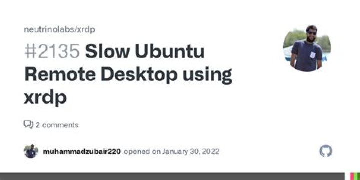 Slow Ubuntu Remote Desktop using xrdp