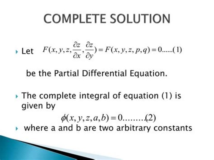Solution to a partial differential equation example