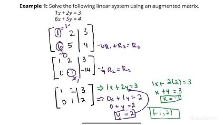 Solving a matrix with one variable