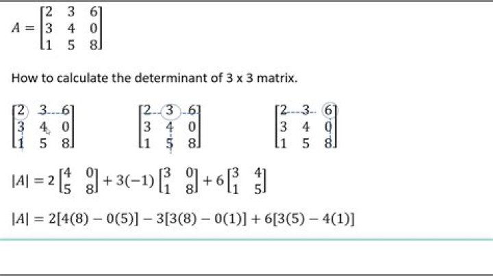 Solving equations using 3x3 determinants