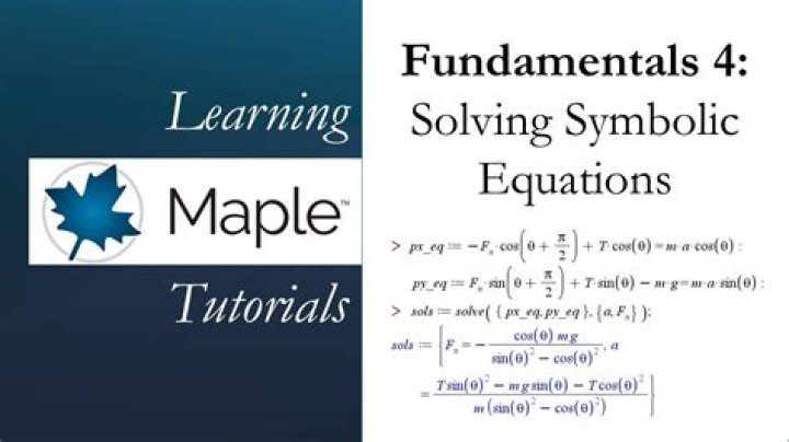 Solving symbolic linear equations with maple