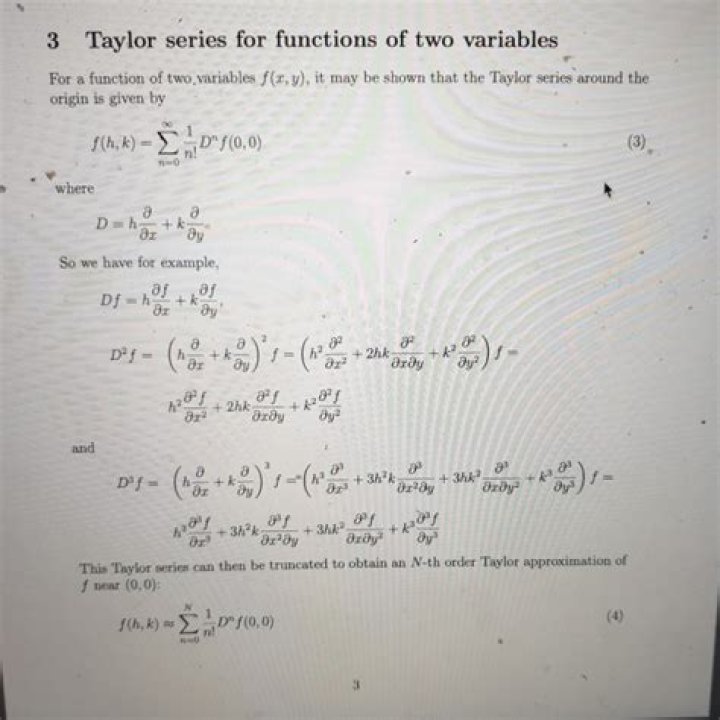 Taylor Series for a Function of $3$ Variables