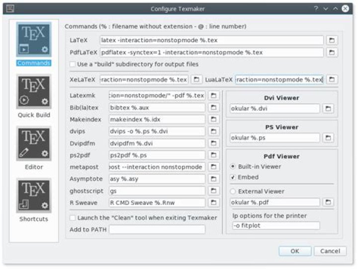 texmaker "could not start the command"