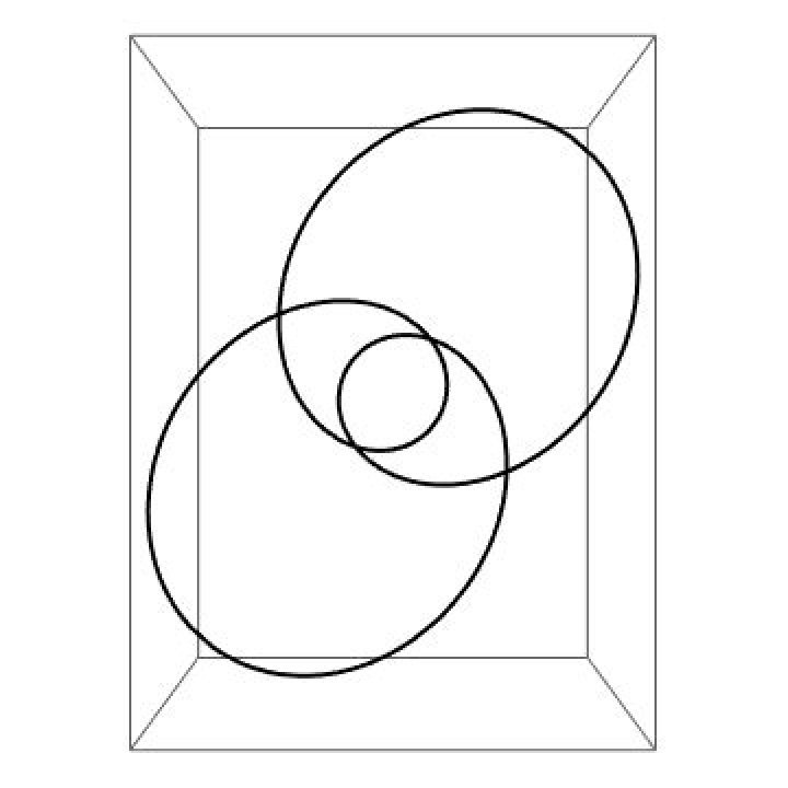 Trefoil knot as an algebraic curve