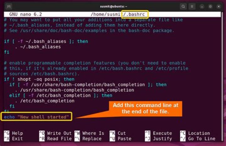 type command in bash