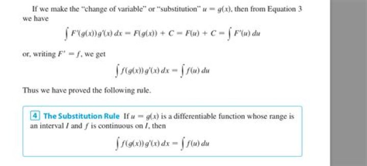 U substitution. What do the dx and du represent?