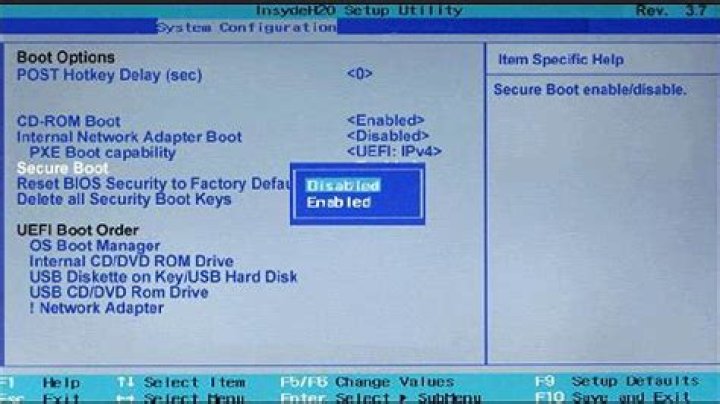 Ubuntu is a boot option, but it's not in the boot order setup