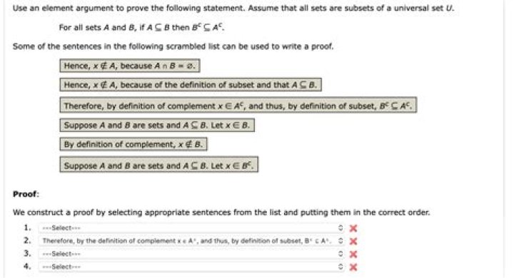 Use the element method to prove the following statement.