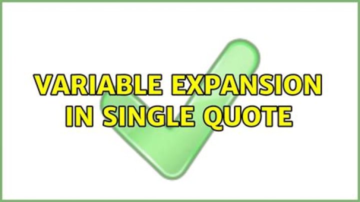 variable expansion in single quote