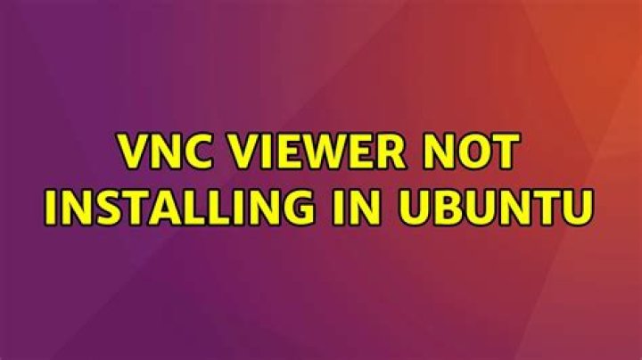 VNC Viewer not installing in ubuntu
