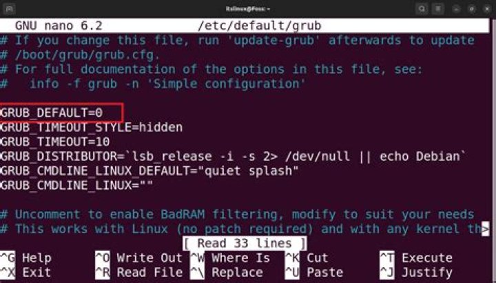 What's the default 14.04 /etc/default/grub file contents?