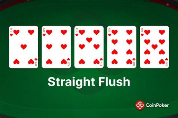 What are the probabilities of getting a "Straight flush" in a poker game?
