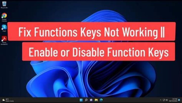 What could have caused my function keys to stop working?