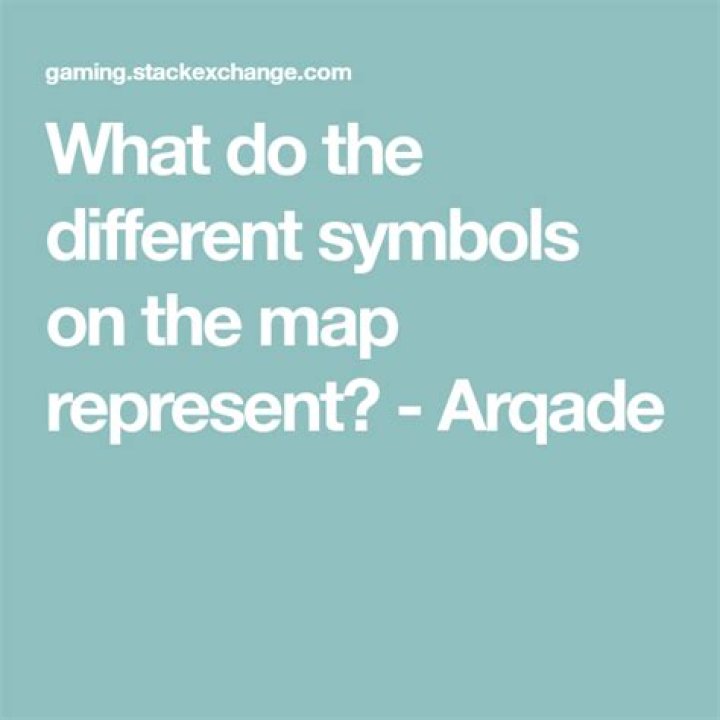 What do the different symbols on the map represent?