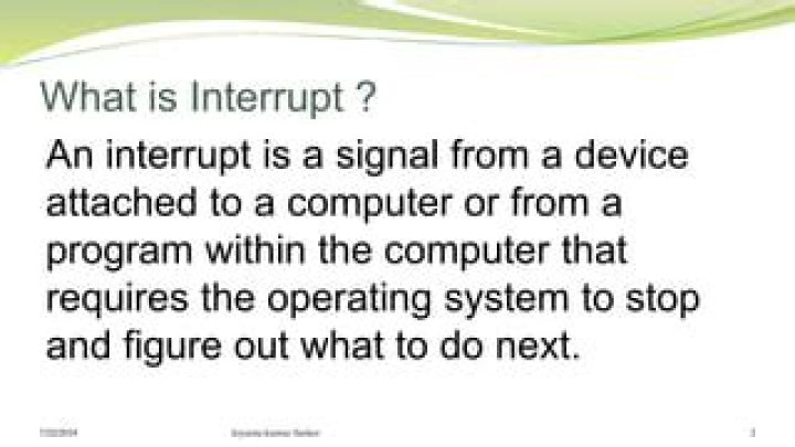What does perf interrupt mean?