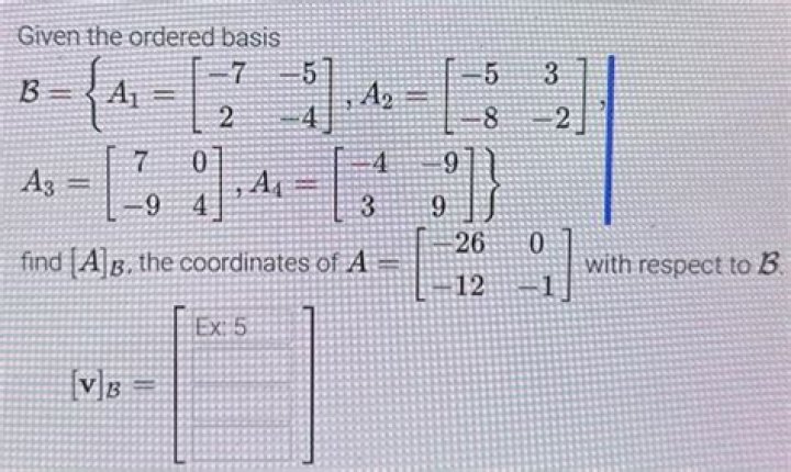 What is an ordered basis?