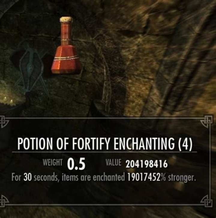 What is the actual duration of a Fortify Enchanting potion?