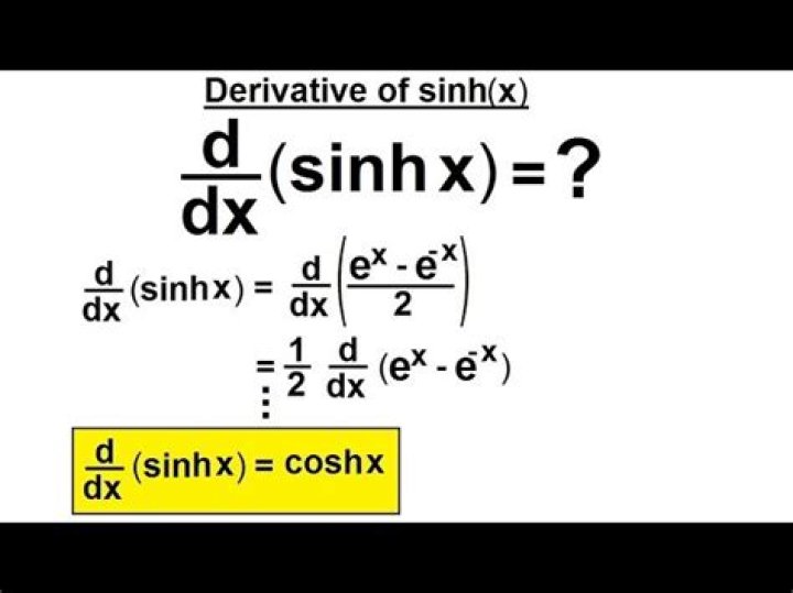 What is the importance of $\sinh(x)$?