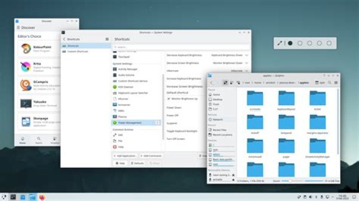 What is the KDE equivalent of the Microsoft Windows Alt+Space and Alt+'-' sequences?