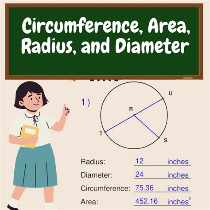 What is the radius of the circle in cm?