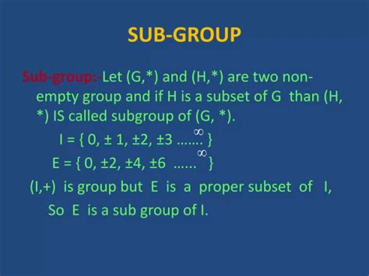 What would the notation G/H mean in terms of groups and subgroups?