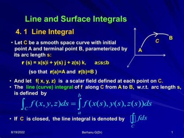 When does a line integral equal an ordinary integral?