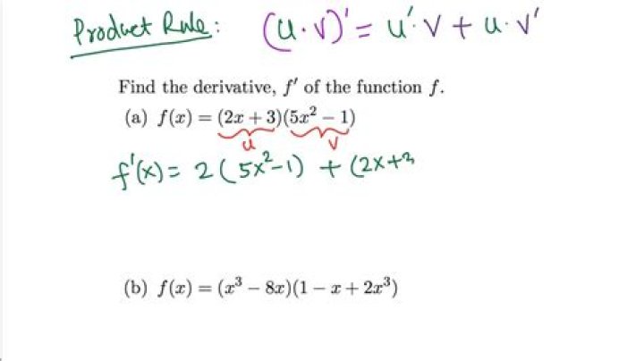 When does product of derivatives equals derivative of products?