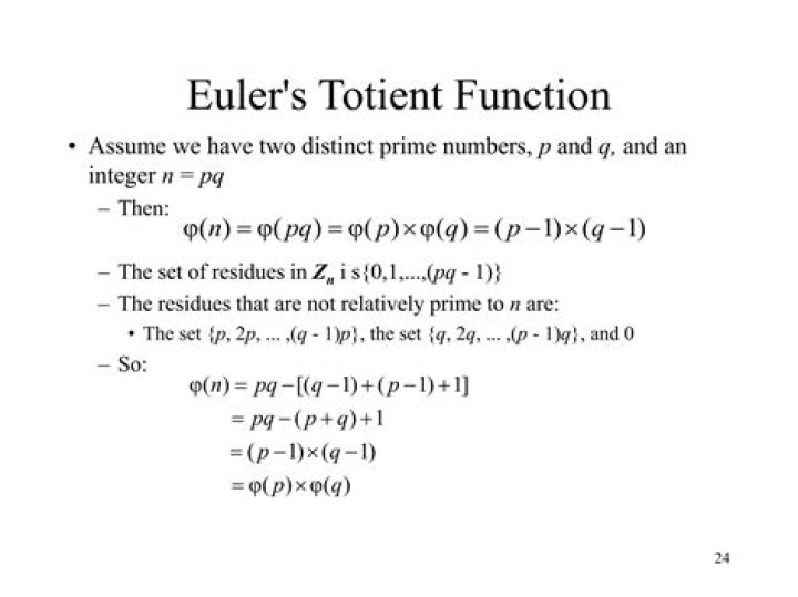 When is Euler's totient function for two different integers equal?